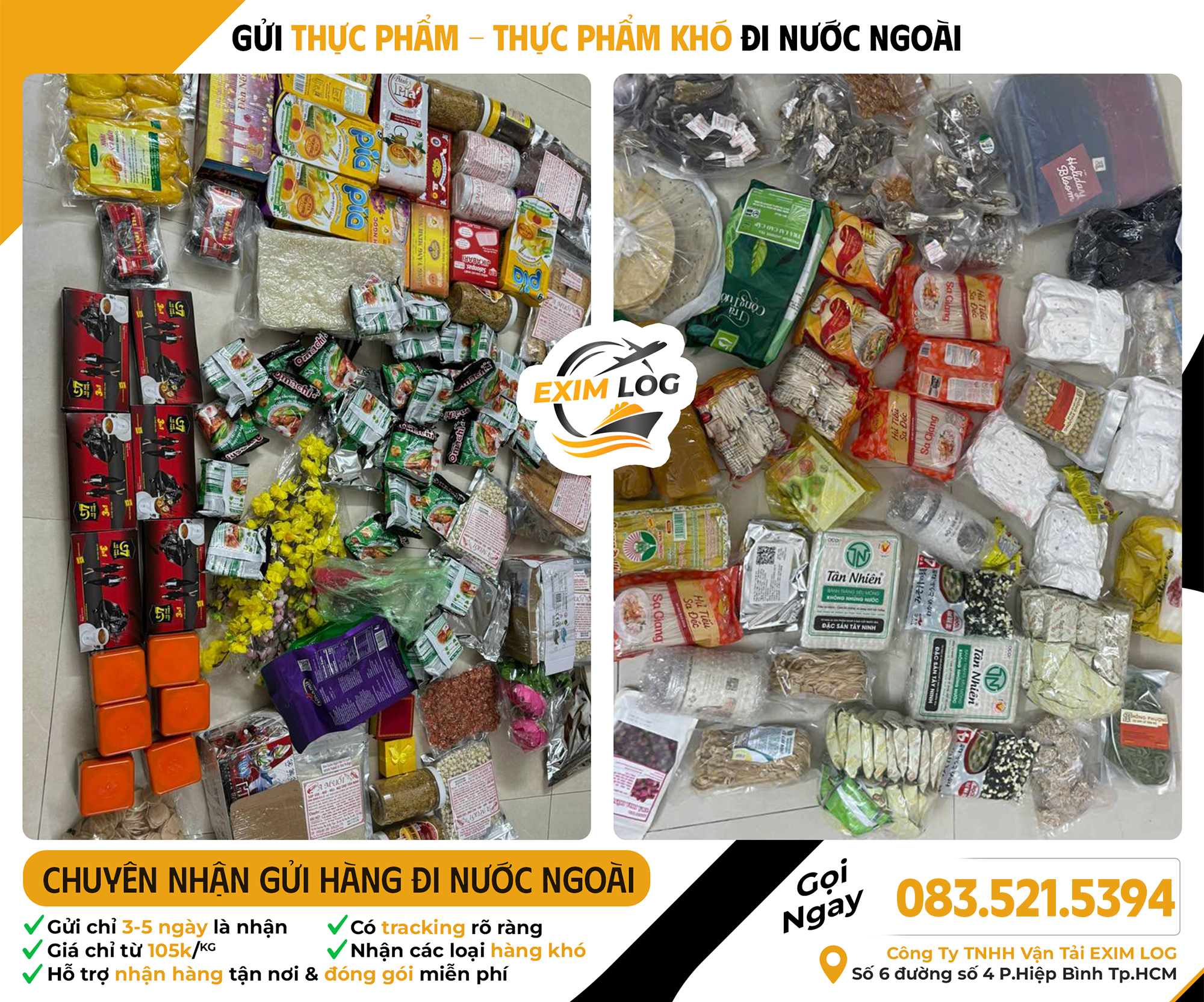 GỬI HÀNG ĐI CANADA